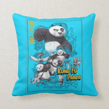 Faces Of Po Throw Pillow by kungfupanda at Zazzle