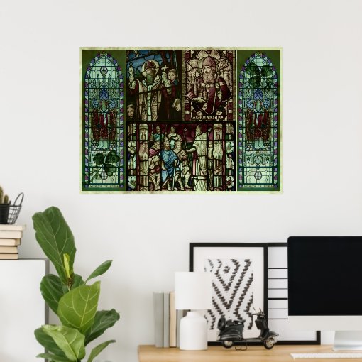 Faces of Saint Patrick Poster | Zazzle