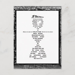 Faces of Sin Postcard