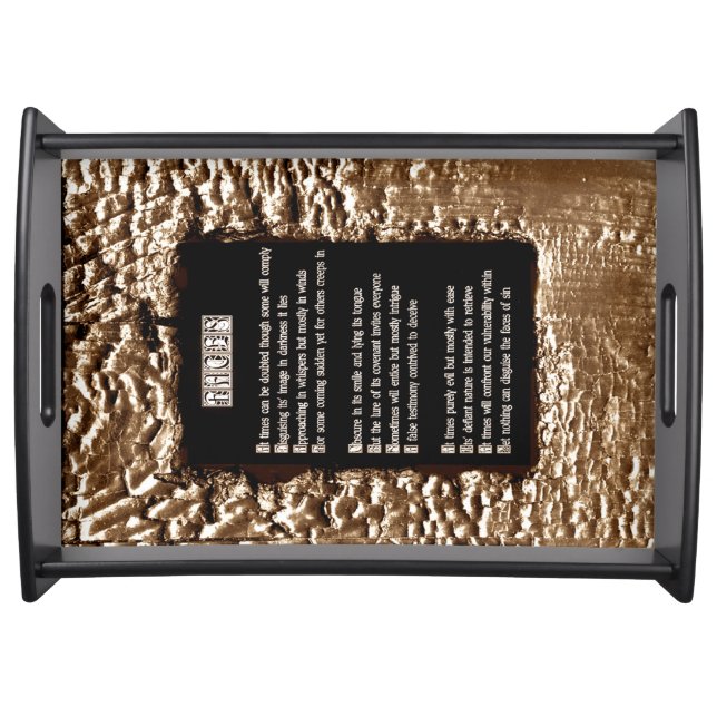 Faces of Sin Serving Tray (Front)
