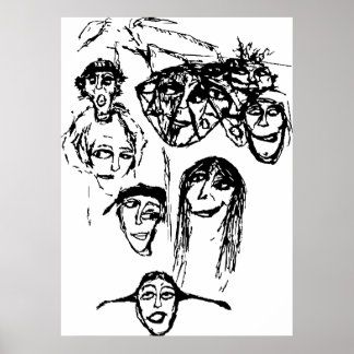 FACES POSTER