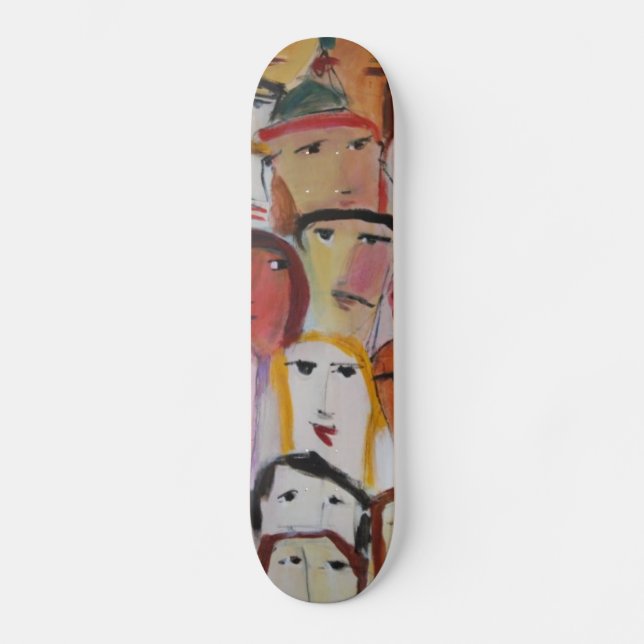 Faces Skateboard Deck (Front)