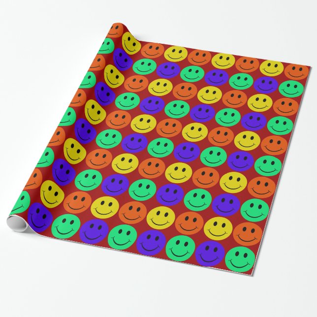 Faces Wrapping Paper (Unrolled)