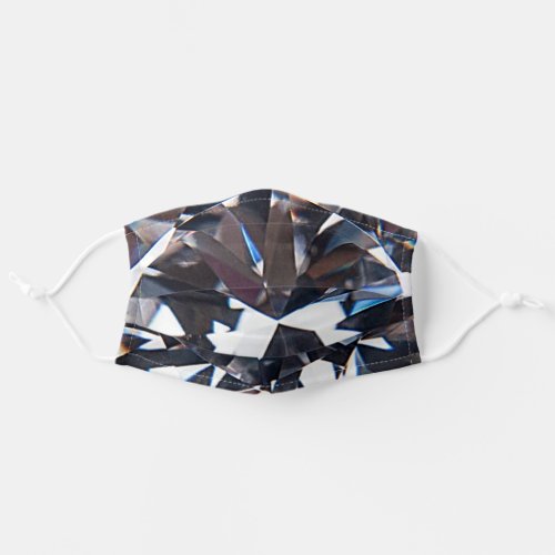 Faceted Elegant Diamond Gem Image Adult Cloth Face Mask