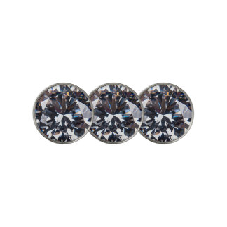 Faceted Elegant Diamond Gem Image Golf Ball Marker