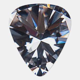 Faceted Elegant Diamond Gem Image Guitar Pick