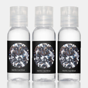 Faceted Elegant Diamond Gem Image Hand Sanitizer