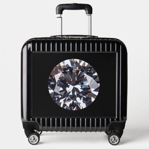 Faceted Elegant Diamond Gem Image Luggage