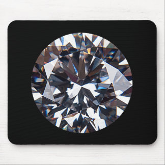 Faceted Elegant Diamond Gem Image Mouse Pad