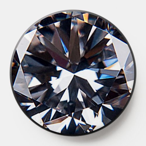 Faceted Elegant Diamond Gem Image PopSocket