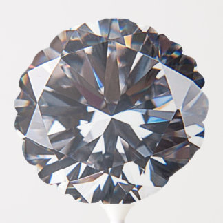 Faceted Elegant Diamond Image Balloon