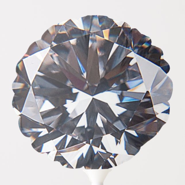 Faceted Elegant Diamond Image Balloon (Front)