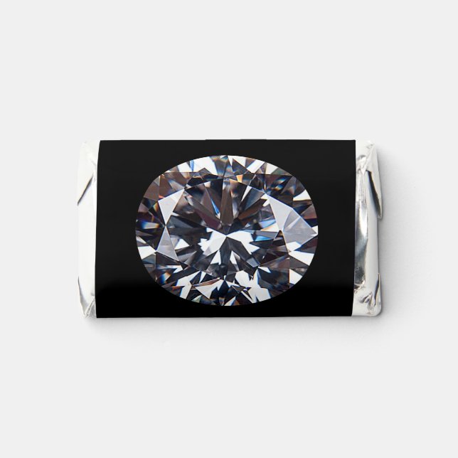 Faceted Elegant Diamond Image Hershey's Miniatures (Front)