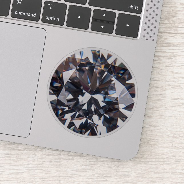 Faceted Elegant Diamond Image Sticker (Detail)