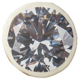 Faceted Elegant Diamond Image Sugar Cookie