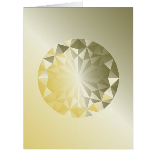 Faceted Gem Yellow Beryl Cards (Front)
