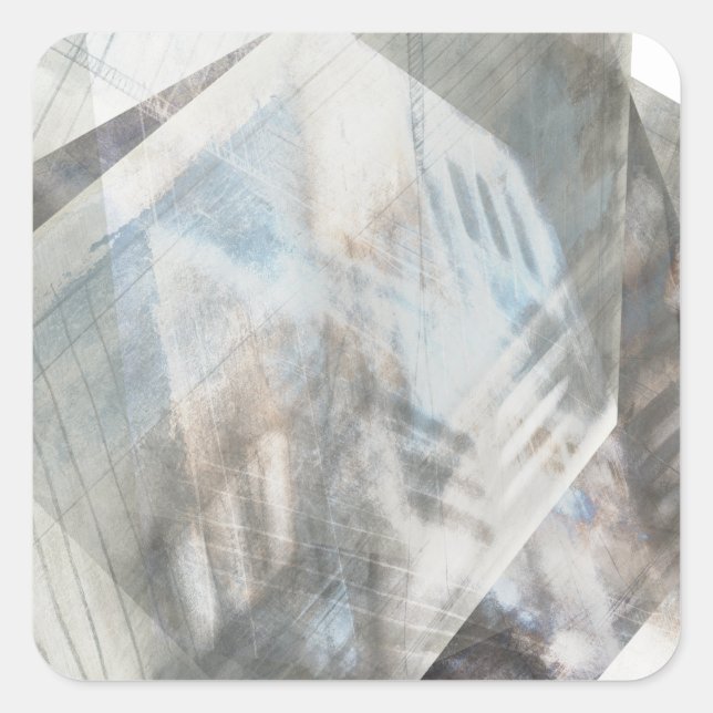 Faceted Illusion IV Square Sticker (Front)