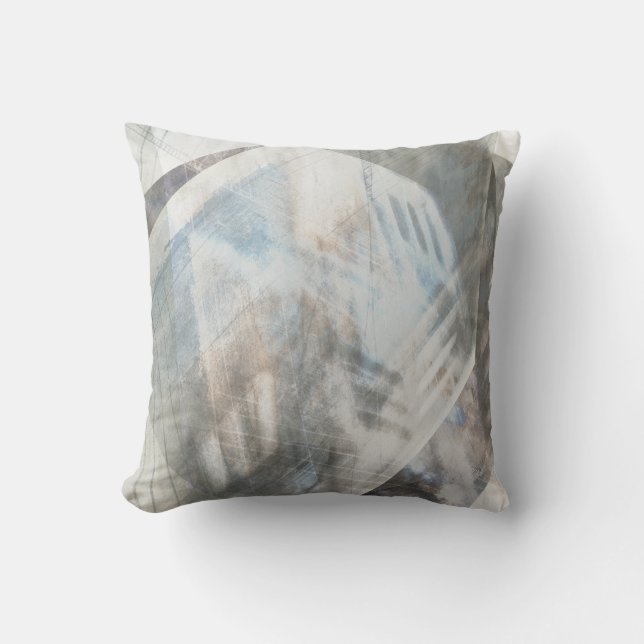 Faceted Illusion IV Throw Pillow (Front)