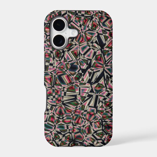 Faceted Stones iPhone Case (Back)