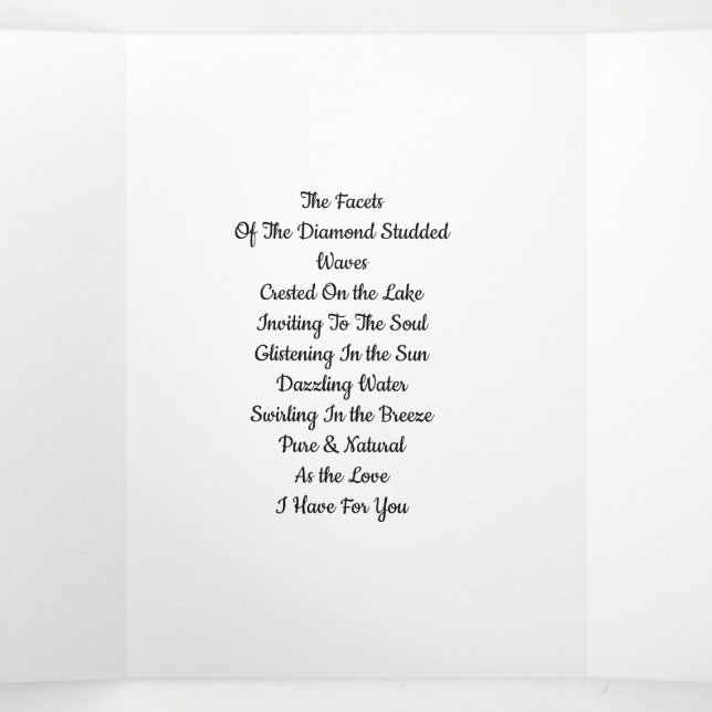 Facets Of Love Tri-Fold Card (Inside Middle)