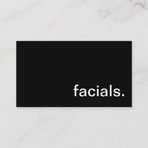 Facial Business Card