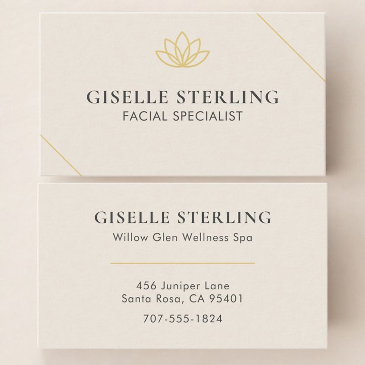 Facial Specialist Business Card