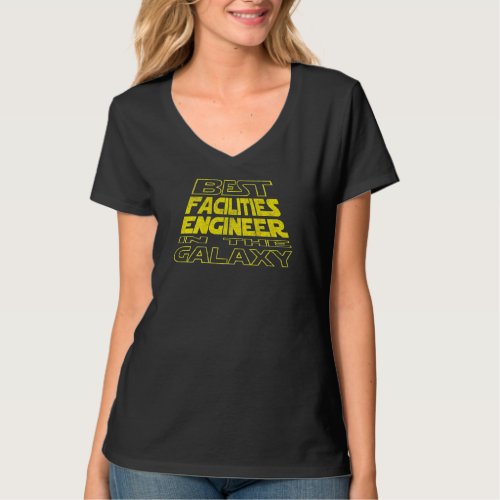 Facilities Engineer  Space Backside Design T_Shirt