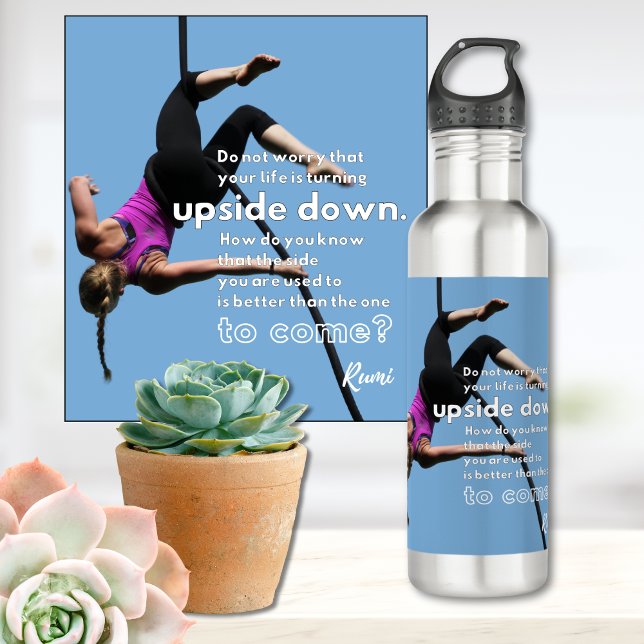 Facing Change Inspirational Stainless Steel Water Bottle (Creator Uploaded)