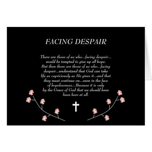 FACING DESPAIR CARDS (Front Horizontal)