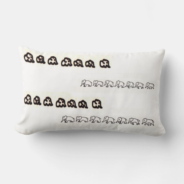 Facing Images Lumbar Pillow (Front)