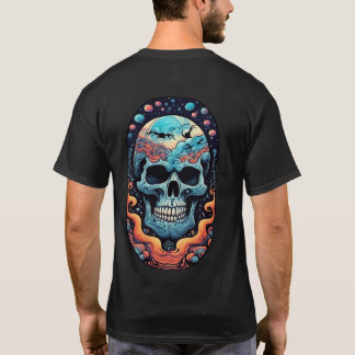 Facing It With a Smile Colorful Skull T-Shirt