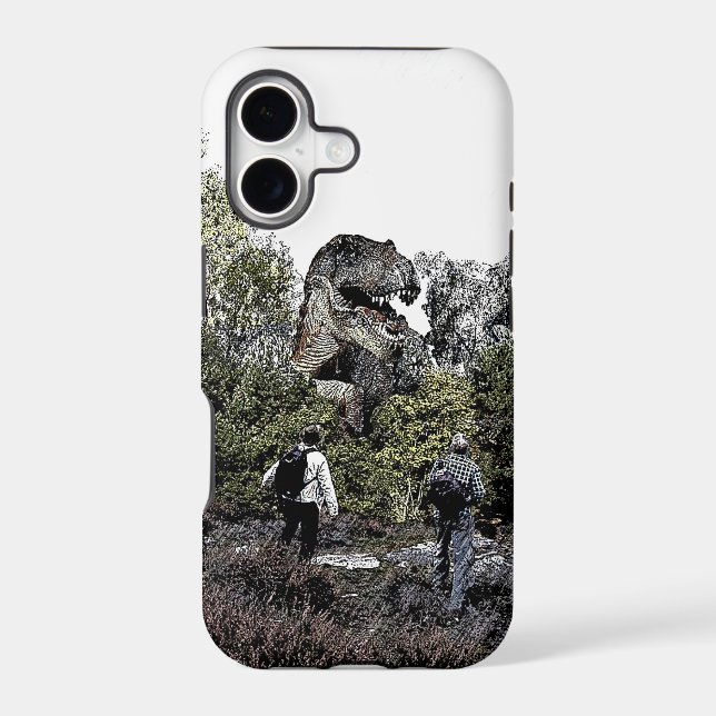 Facing off with the T-Rex Iphone Case (Back)