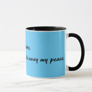 Facing Problems with Faith Quote Coffee Mug