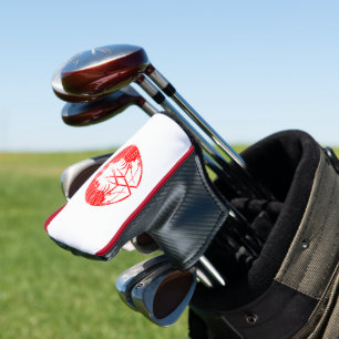 Facing Shrimp Round Crest Golf Head Cover