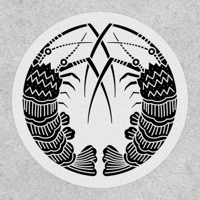 Facing spiny lobsters patch (Front)