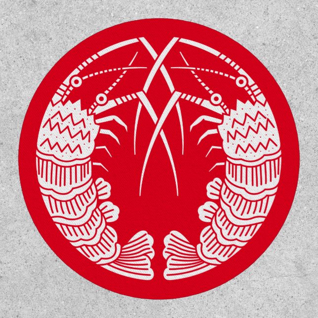 Facing spiny lobsters patch (Front)