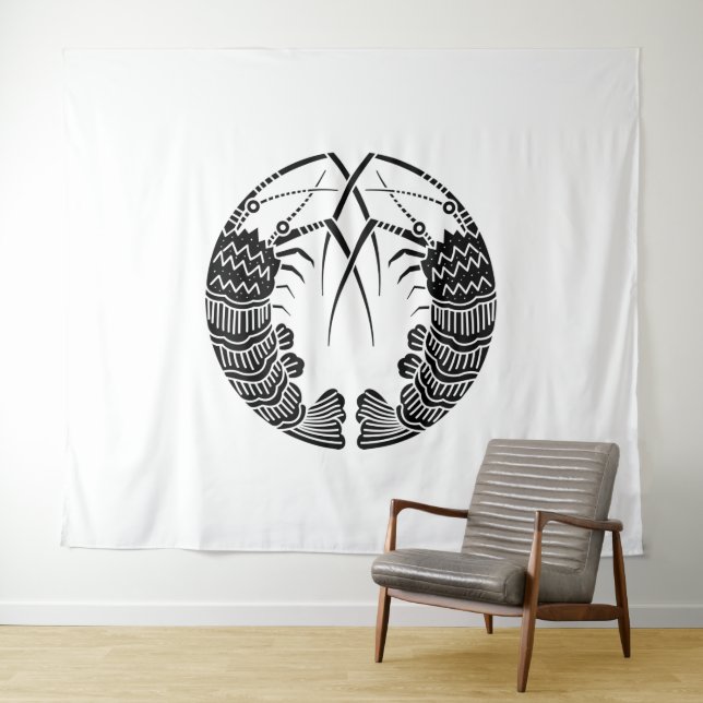 Facing spiny lobsters Tapestries (In Situ (Horizontal))