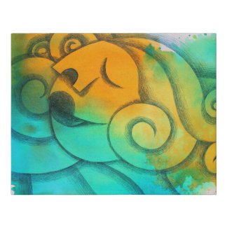 Facing the sun faux canvas print