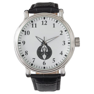 Facing white cranes watch
