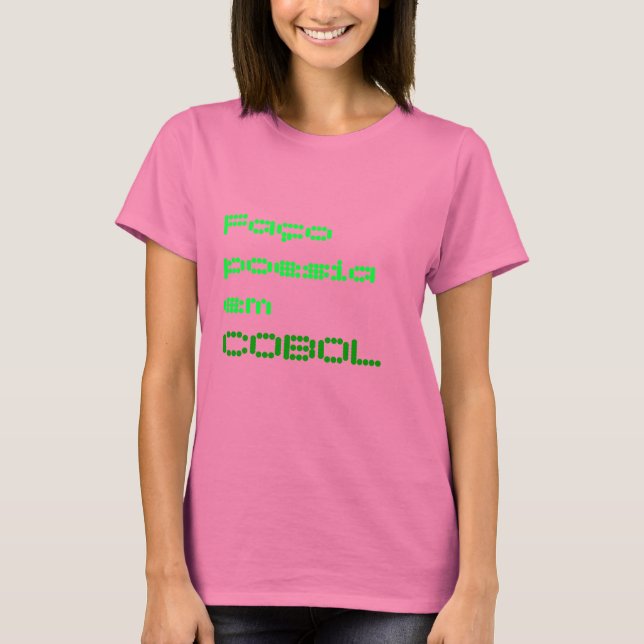 Faço poesia em COBOL T-Shirt (Front)