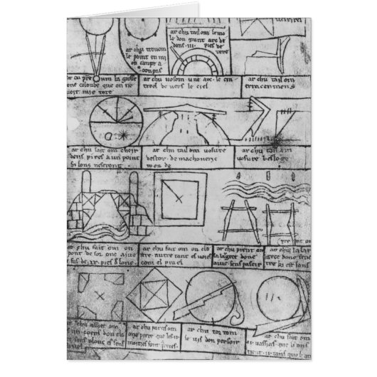 Facsimile copy of Geometrical figures Cards (Front)
