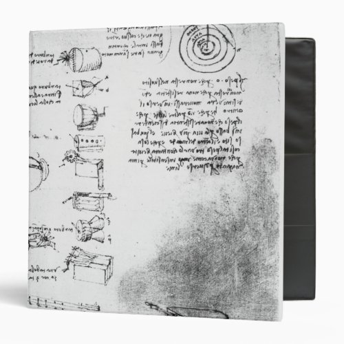 Facsimile of a page from the Codex Arundel Binder