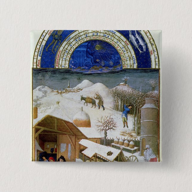 Facsimile of February Button (Front)