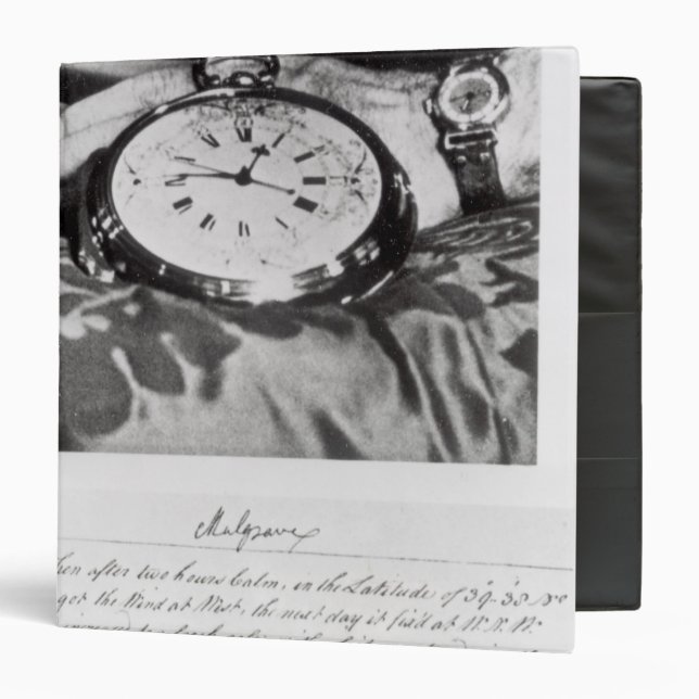 Facsimile of the Pocket Chronometer 3 Ring Binder (Front/Inside)