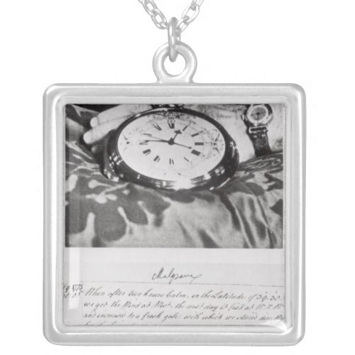 Facsimile of the Pocket Chronometer Silver Plated Necklace