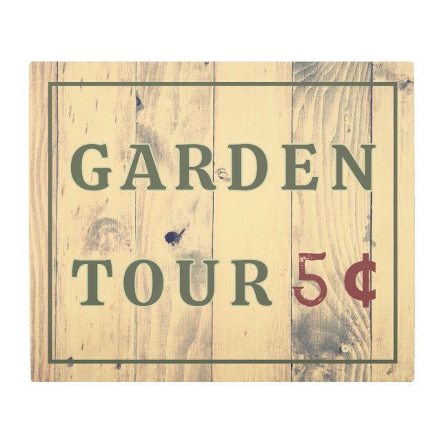 Facsimile Vintage Garden Sign 2 (Front)