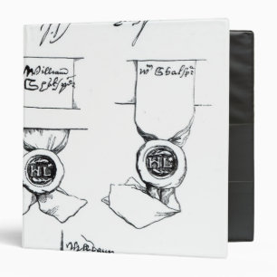 Facsimiles of William Shakespeare's signature 3 Ring Binder