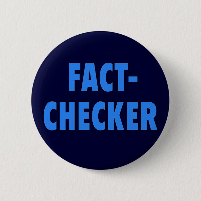 FACT-CHECKER Tshirt Button (Front)