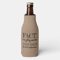 Fact - Funny Groomsman Proposal Bottle Cooler