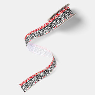 Fact of Life Calendar Says WTF Humor Satin Ribbon